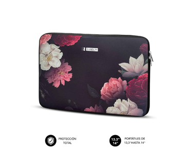 FUNDA NEOPRENO SLEEVE 13.3"-14" FLOWERS SUBBLIM