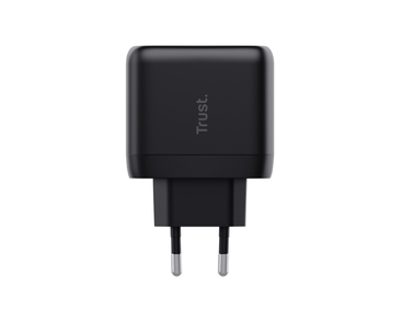 CARGADOR PARED/VIAJE USB-C 65W MAXO NEGRO TRUST