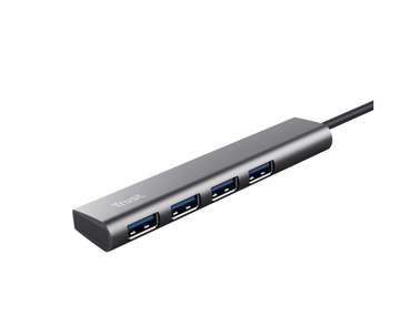 HUB HALYX ALUMINIUM USB-C Gen 1 CON 4 PUERTOS USB-A TRUST