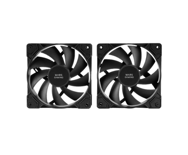 KIT 2 VENTILADORES AUXILIAR MFPWMX2 NEGRO MARS GAMING