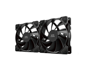 KIT 2 VENTILADORES AUXILIAR MFPWMX2 NEGRO MARS GAMING