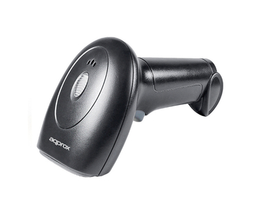 LECTOR CODIGO BARRAS LASER INALAMBRICO APPLS21WS NEGRO APPROX