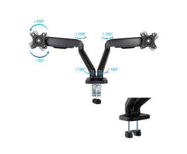 SOPORTE MESA 2 PANTALLAS 17"-32" TOOQ