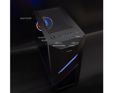 CAJA SEMITORRE ATX BIOHAZARD GAMING NEGRO TOOQ