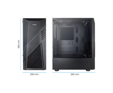 CAJA SEMITORRE ATX BIOHAZARD GAMING NEGRO TOOQ