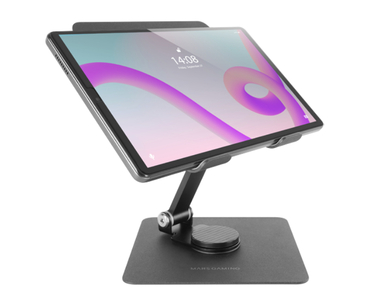 SOPORTE SOBREMESA PARA TABLETS CONVERTIBLE 2 EN 1 NEGRO MARS GAMING