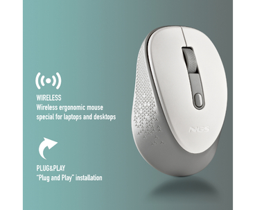 RATON OPTICO WIRELESS DEW BLANCO NGS