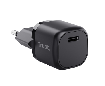 CARGADOR PARED/VIAJE ULTRARREDUCIDO USB-C PD 20W MAXO NEGRO TRUST