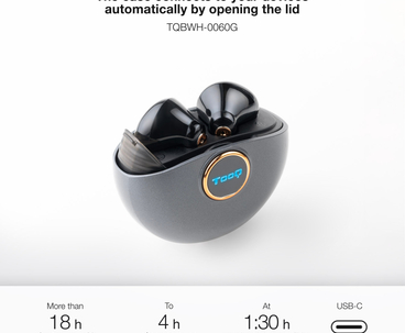 AURICULAR BLUETOOTH + MICROFONO CON ESTUCHE DE CARGA SNAIL NEGRO TOOQ