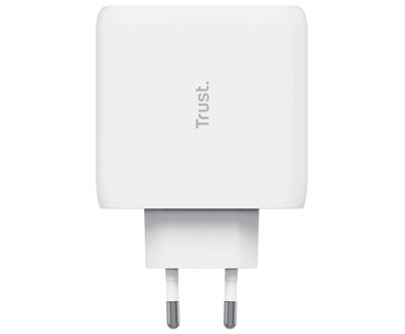 CARGADOR PARED/VIAJE 2xUSB-C 65W MAXO BLANCO TRUST