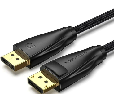 CABLE DISPLAYPORT 1.4 8K DP/M-DP/M TRENZADO NEGRO 2 M VENTION
