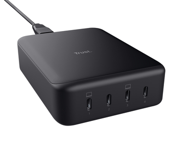 CARGADOR DE SOBREMESA MAXO USB 4xUSB-C 240W NEGRO TRUST